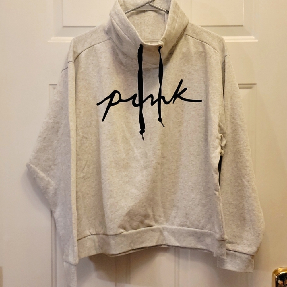 PINK Cowl Neck Pullover Large